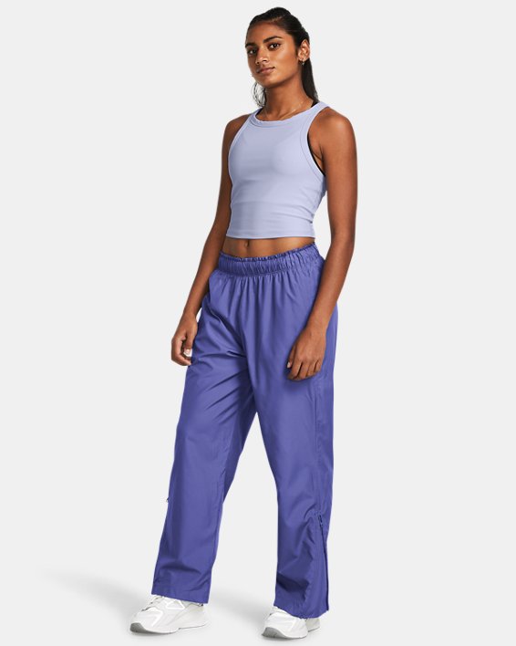 Pantalon oversize UA Vanish Elite Woven pour femme, Purple, pdpMainDesktop image number 2